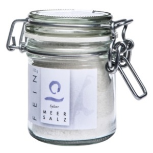 Sylter Meersalz fein - Bügelglas 125 g Sylter Meersalz fein - Bügelglas 125 g