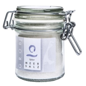 Sylter Meersalz grob - Bügelglas 125 g Sylter Meersalz grob - Bügelglas 125 g