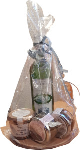 Dekoplatte Baumscheibe natur M - mit Dekobeispiel Dekoplatte Baumscheibe natur M - mit Dekobeispiel