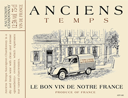 2024 -Anciens Temps - Cabernet-Syrah - Pays d'Oc - 0,75 L